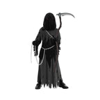 Kids' Halloween Grim Reaper Costume Hooded Robe Set With Glowing Eyes And Gloves - Image 8