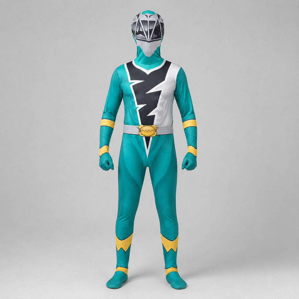 Kids' Halloween Superhero Costume Jumpsuit With Lightning Bolt Chest Panel For Instant Hero Transformation - Image 4