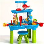 Kids' Sand And Water Table With Multi-Tier Design And 15 Accessories For Outdoor Play - Image 2