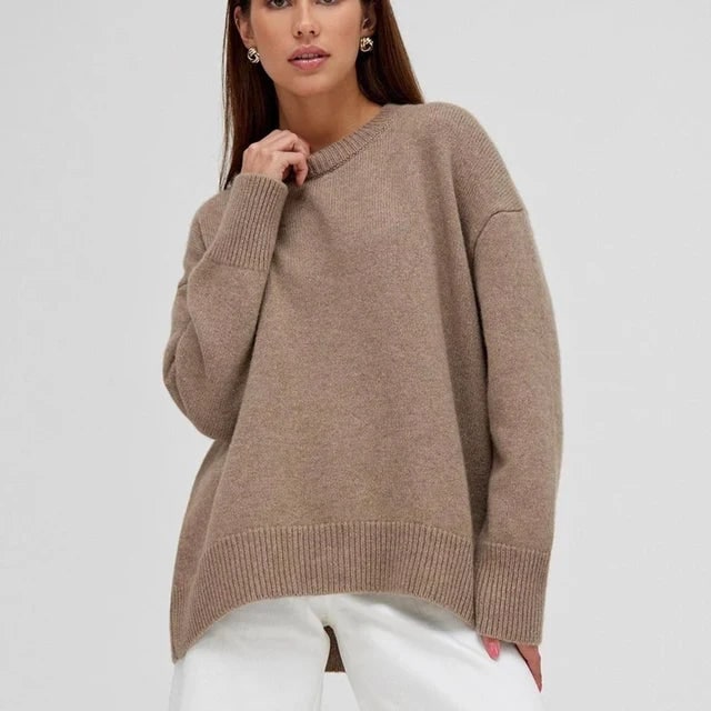 Knit Jumper with Relaxed Fit and Crew Neck - Image 2