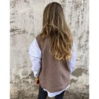Knit Vest with V-Neck Cardigan Design and Sleeveless Fit - Image 2