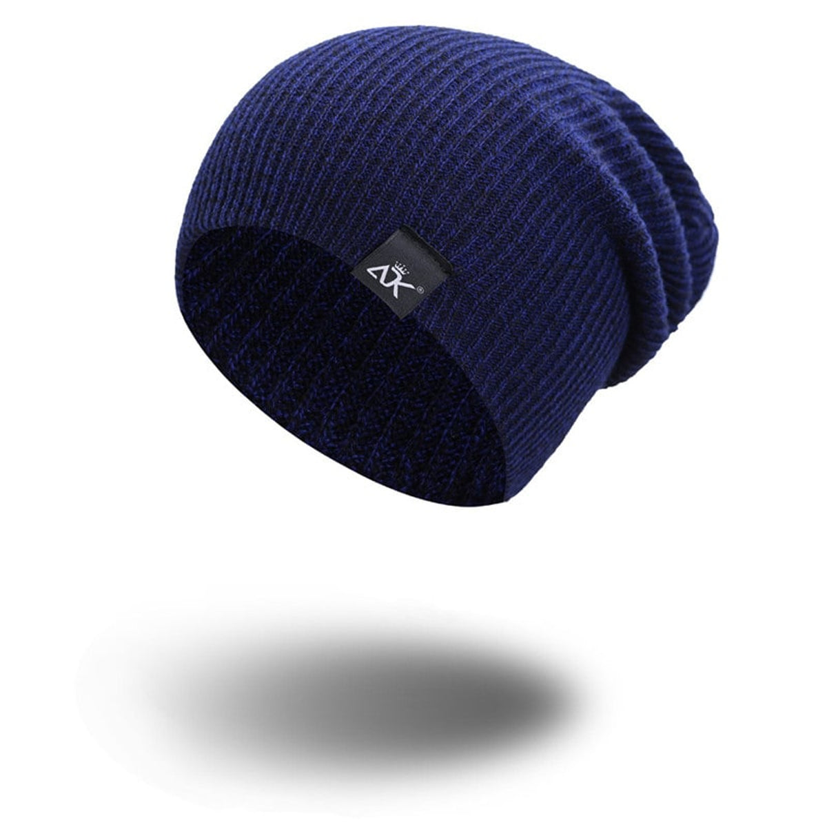 Knitted Beanie with Stretchable Slouchy Fit and Ribbed Knit - Image 4