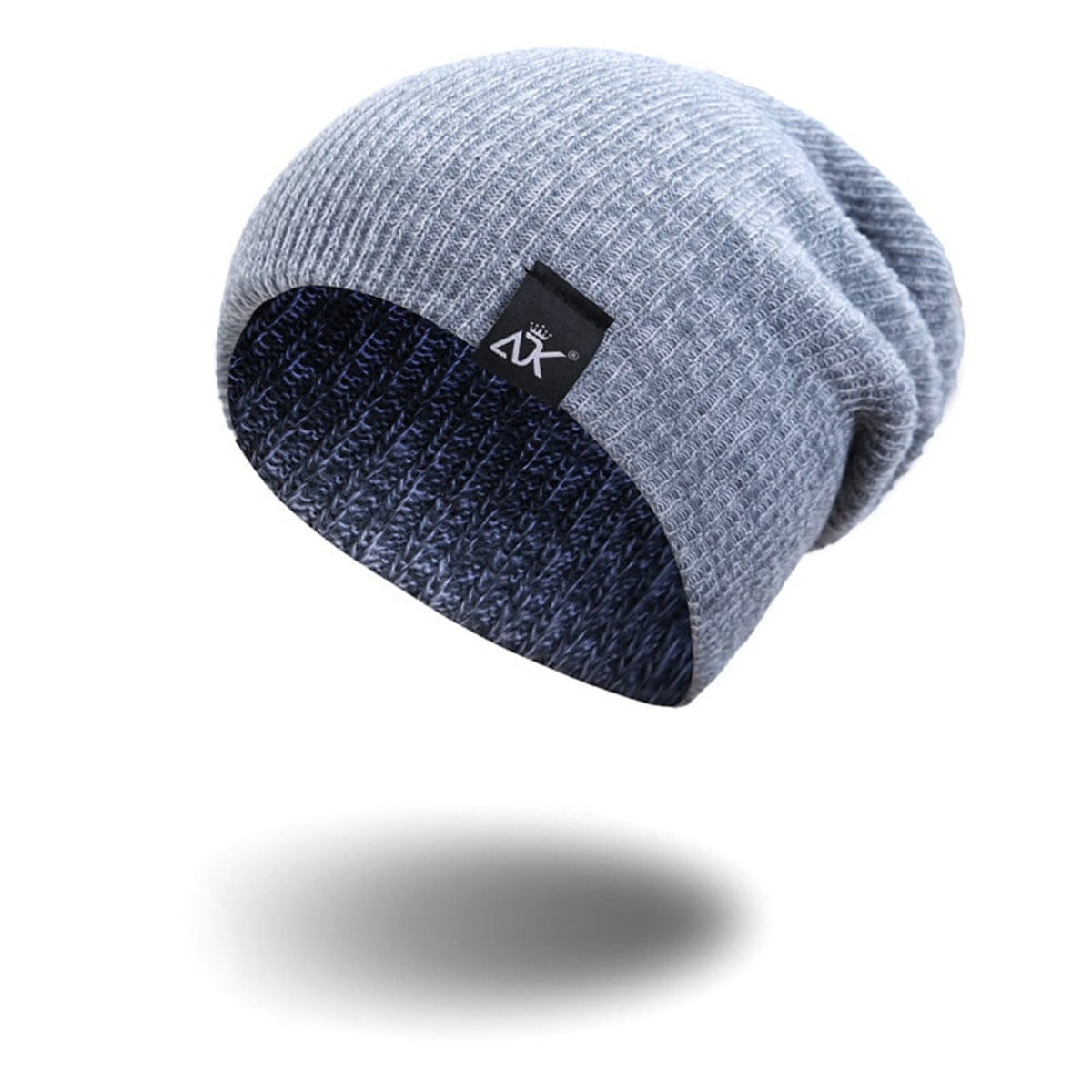 Knitted Beanie with Stretchable Slouchy Fit and Ribbed Knit - Image 6
