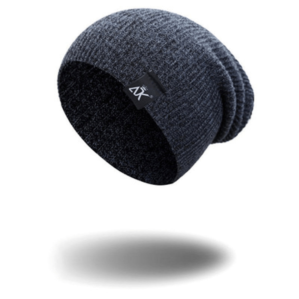 Knitted Beanie with Stretchable Slouchy Fit and Ribbed Knit - Image 5