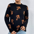 Knitted Sweaters with Relaxed Pullover Fit and Jacquard Pattern - Image 2