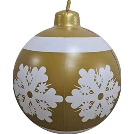 Large Inflatable Christmas Ornament With Snowflake Pattern - Image 14