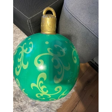 Large Inflatable Christmas Ornament With Snowflake Pattern - Image 8