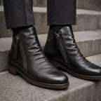 Leather Ankle Boots with Secure Side-Zip and Supportive Fit - Image 6