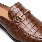 Mule Loafers with Relaxed Slip on and Horsebit Detail - detail