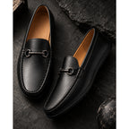 Leather Loafers with Cushioned Footbed and Slip-On Entry - Image 9