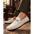 Leather Loafers with Secure Slip-On Style and Metal Hardware - Image 10