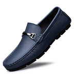 Leather Loafers with Secure Slip-On Style and Metal Hardware - Image 5