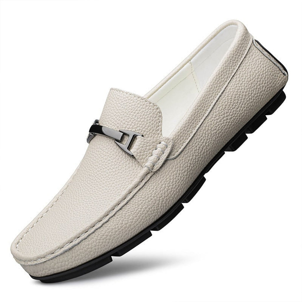 Leather Loafers with Secure Slip-On Style and Metal Hardware - Image 11