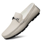 Leather Loafers with Secure Slip-On Style and Metal Hardware - Image 11