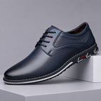 Leather Sneakers with Supportive Dress Shoe and Lace-Up - Image 1