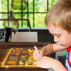 LED Drawing Board For Kids Illuminated Reusable Creative Writing Tablet With USB Power - Image 2