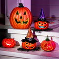 LED Jack O'lantern Halloween Light Up Pumpkins With LED Light Battery Operated Freestanding Display For Halloween Decor - Image 3