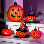 LED Jack O'lantern Halloween Light Up Pumpkins With LED Light Battery Operated Freestanding Display For Halloween Decor - Image 3