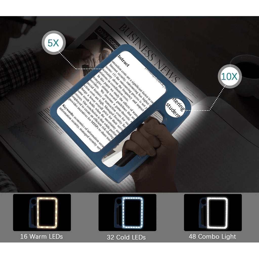LED Magnifying Glass With 5x & 10x Magnification 48 Leds And USB - Image 7