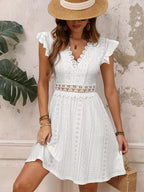 NOVA | Women's Summer Mini Dress – V-Neck Summer Holiday Dress