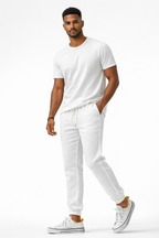 NOVA | Men's Breathable Linen Pants | Lightweight Summer Pants with Elastic Waist