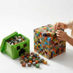 Magnetic Building Blocks 205-Piece Set With Storage Box And Figurines For Kids - Image 1