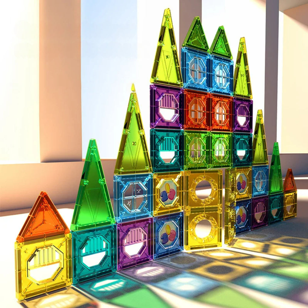 Magnetic Building Blocks 69-Piece Stem Construction Set For Kids - Image 3