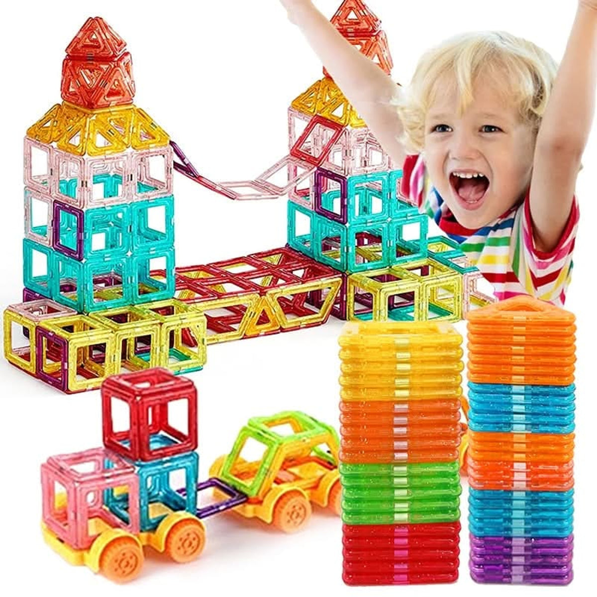 Magnetic Building Blocks Set Creative Stem Toy For Children Aged 4+ - Image 5