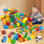 Magnetic Train Track Toy With Rechargeable Engine And Bendy Rails For Kids - Image 2