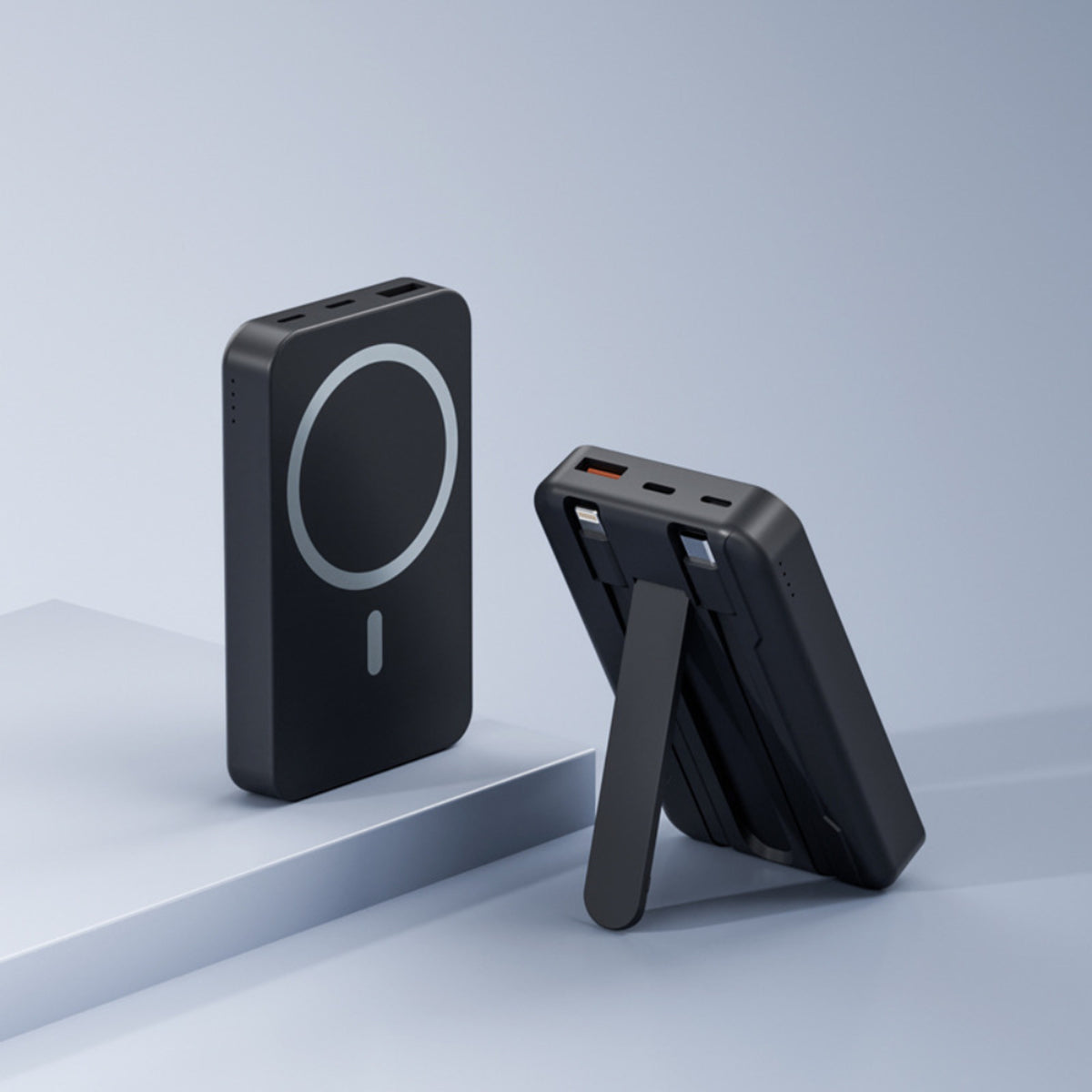 Magnetic Wireless Power Bank With Stand 10 000mAh Portable Charger For Fast Charging - Image 2