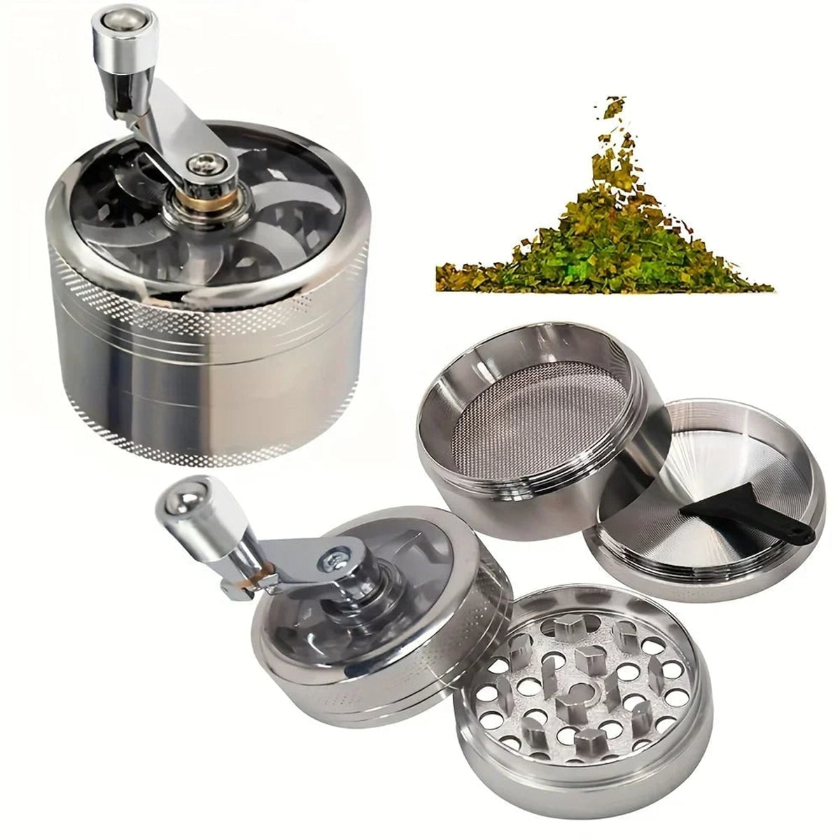 Manual Spice Grinder For Nutmeg Ginger Rock Salt And Peppercorns - Image 7