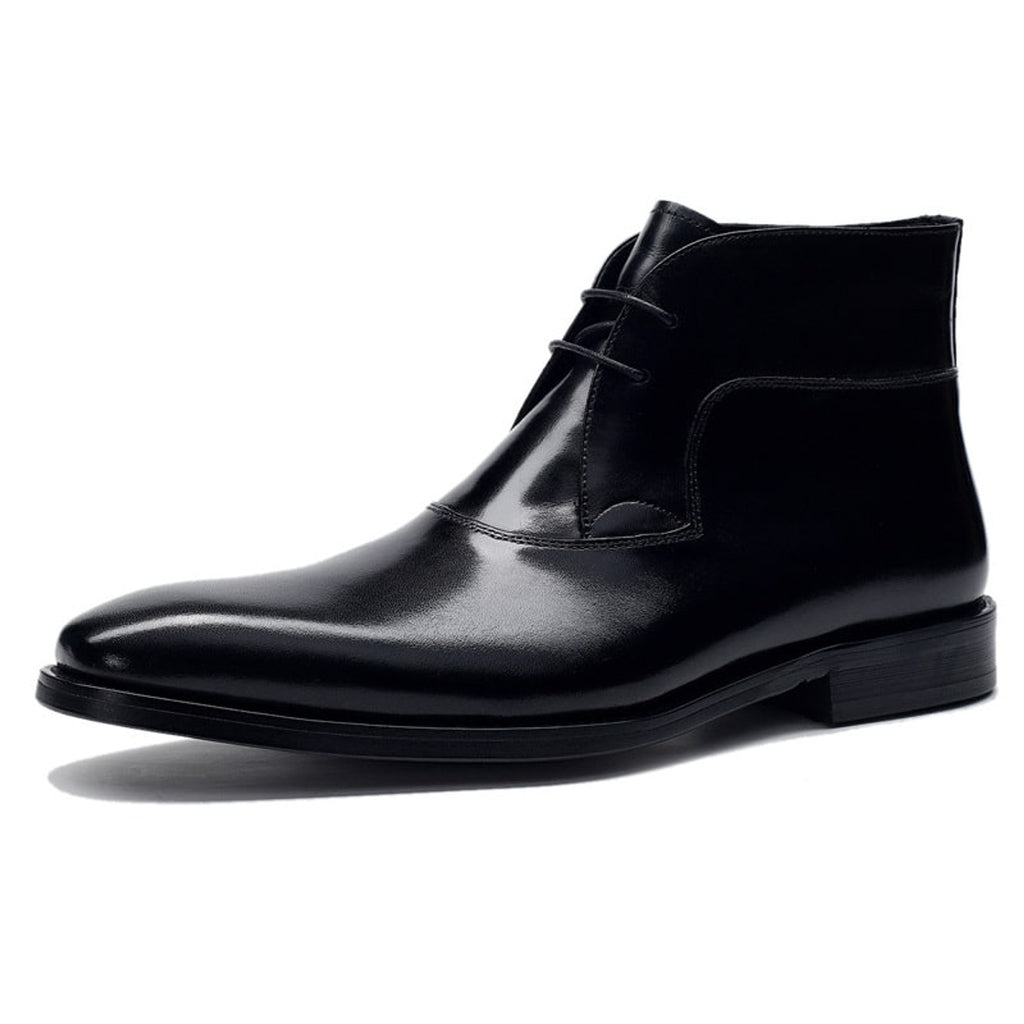 Martin Boots with Low-Heel Dress Design and Square Toe - Image 5