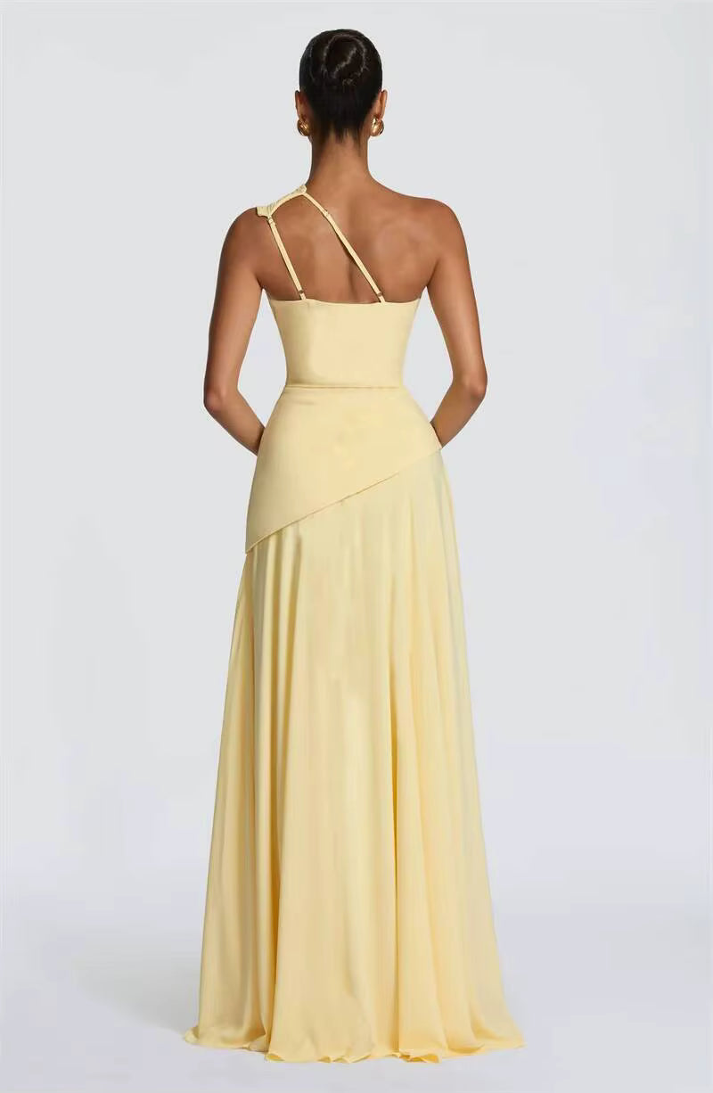NOVA | One Shoulder Wedding Guest Maxi Dress