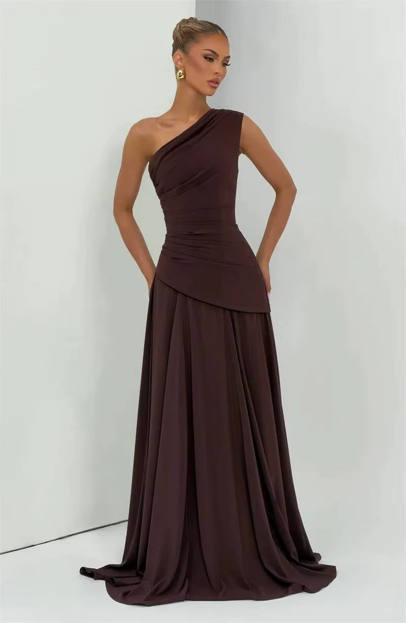NOVA | One Shoulder Wedding Guest Maxi Dress