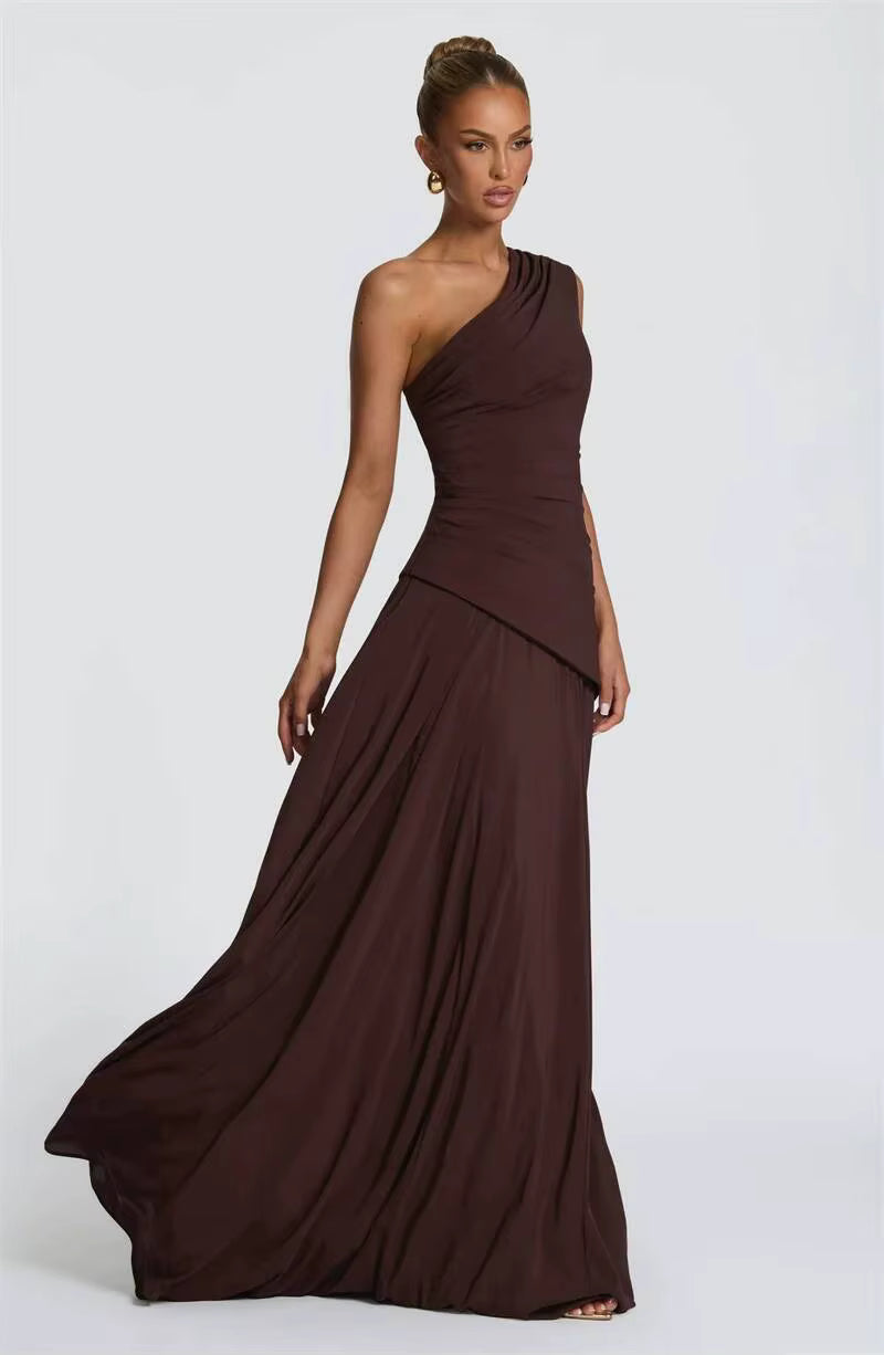 NOVA | One Shoulder Wedding Guest Maxi Dress