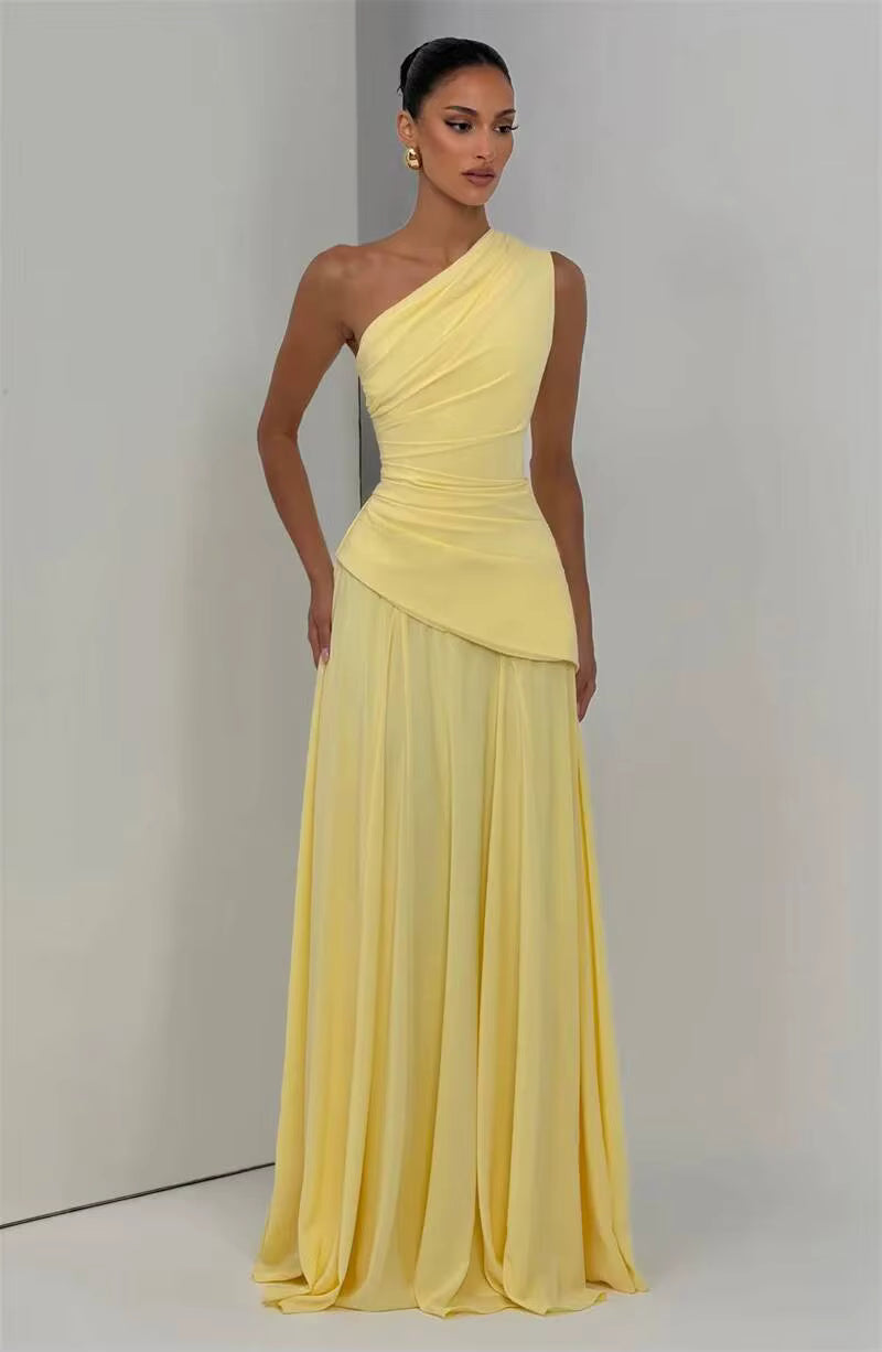 NOVA | One Shoulder Wedding Guest Maxi Dress