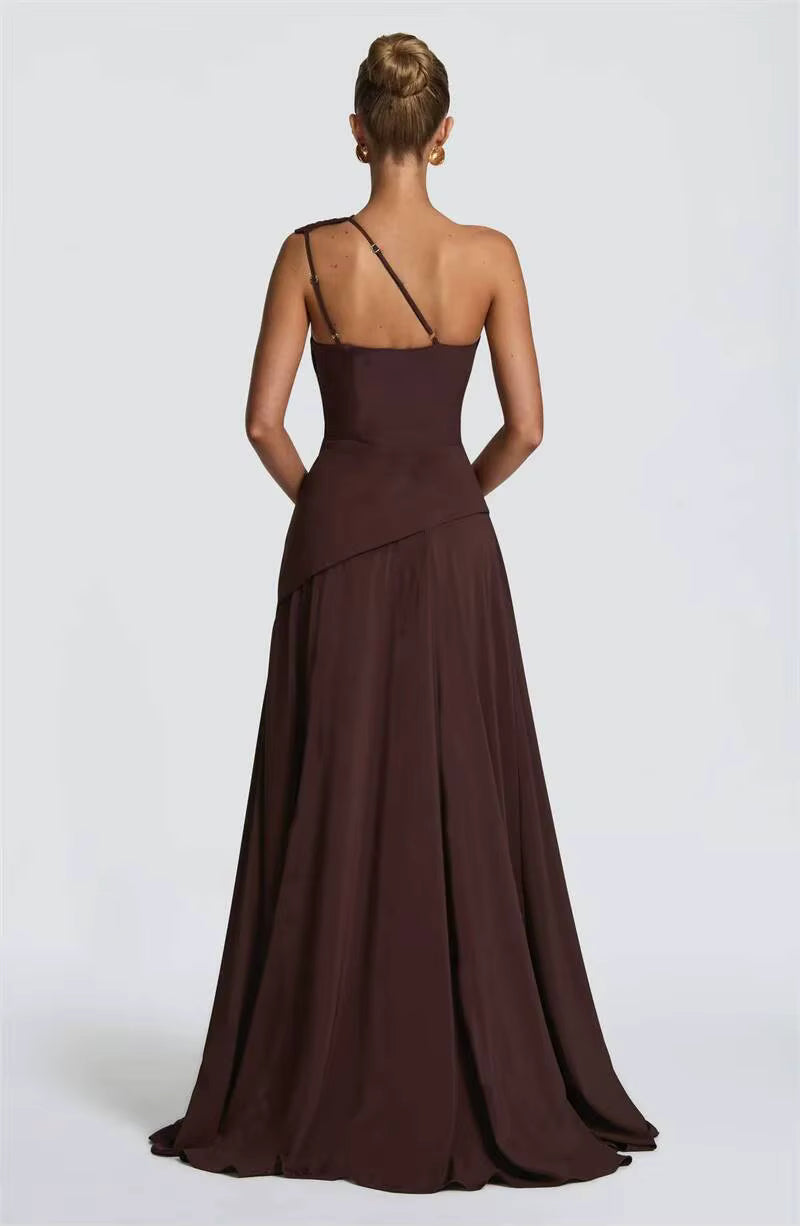 NOVA | One Shoulder Wedding Guest Maxi Dress