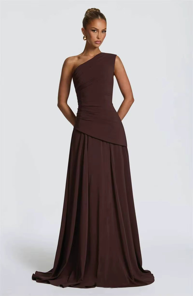 NOVA | One Shoulder Wedding Guest Maxi Dress