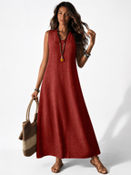 NOVA | Women's Boho Maxi Dress | Sleeveless Summer Holiday Beach Dress