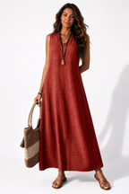 NOVA | Women's Boho Maxi Dress | Sleeveless Summer Holiday Beach Dress