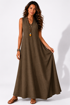 NOVA | Women's Boho Maxi Dress | Sleeveless Summer Holiday Beach Dress
