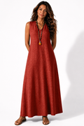 NOVA | Women's Boho Maxi Dress | Sleeveless Summer Holiday Beach Dress