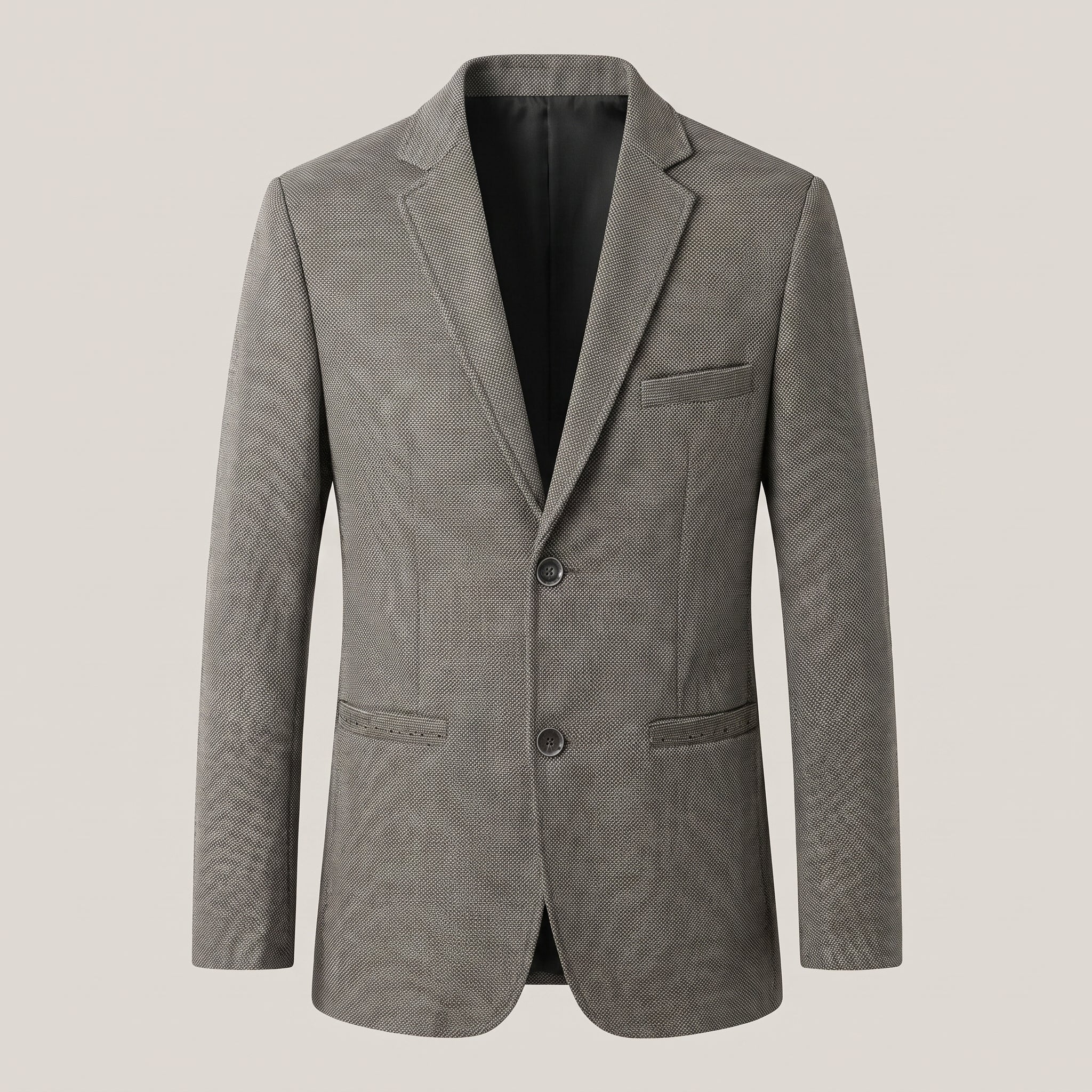 Men's Blazer with Streamlined Single Breasted and Notch Collar - hero