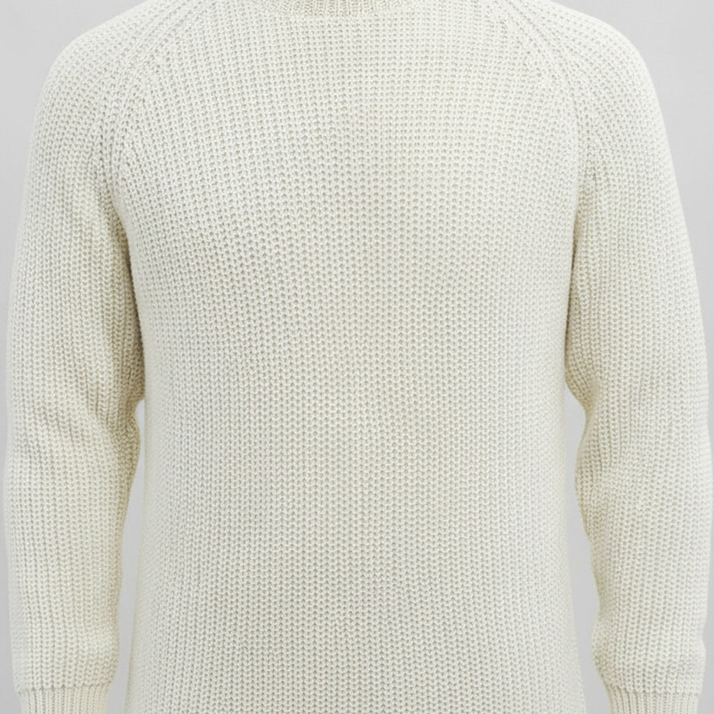 Men's Ribbed Knit Turtleneck Sweater Regular Fit Pullover With Classic Collar - hero