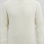 Men's Ribbed Knit Turtleneck Sweater Regular Fit Pullover With Classic Collar - hero