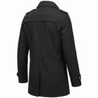 Trench Coat Men Single-Breasted With Epaulets - angle