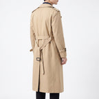 Trench Coat Men Long Double-Breasted - angle