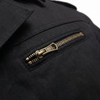 Trench Coat Men Single-Breasted With Epaulets - detail