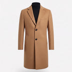 Men's Long Coat Single-Breasted Two-Button Closure - hero
