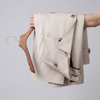 Trench Coat Men Single-Breasted Mid-Thigh Length - scale